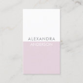 Elegant professioneel monogram minimaal visitekaartje (Voorkant)