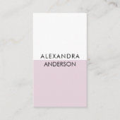 Elegant professioneel monogram minimale QR-code Visitekaartje (Voorkant)