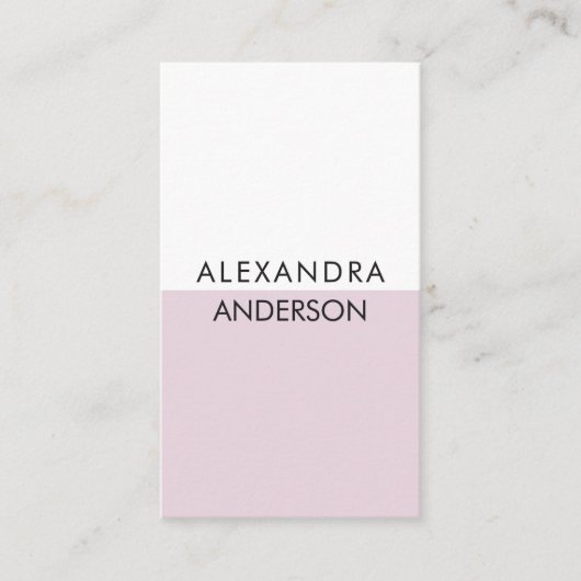 Elegant professioneel monogram minimale QR-code Visitekaartje (Voorkant)