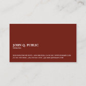 Elegant professioneel monogram visitekaartje (Voorkant)