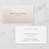 Elegant professioneel ontwerp Modern Plain Luxe Visitekaartje (Voorkant / Achterkant)