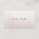 Elegant professioneel ontwerp Modern Plain Luxe Visitekaartje (Voorkant)