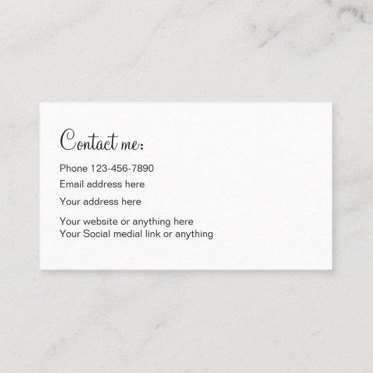 Elegant professioneel ontwerp visitekaartje (Achterkant)