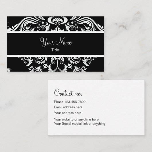 Elegant professioneel ontwerp visitekaartje (Voorkant / Achterkant)