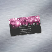 Elegant professioneel roze rugleuningen visitekaartje magneet (Voorbeeld)