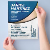 Elegant professioneel schoonmaken geïnspireerd flyer (Hand)