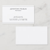 Elegant professioneel stijlvol design met modern d visitekaartje (Voorkant / Achterkant)