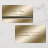 Elegant professioneel stijlvol, modern, gestreept visitekaartje (Voorkant / Achterkant)