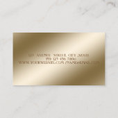 Elegant professioneel stijlvol, modern, gestreept visitekaartje (Achterkant)