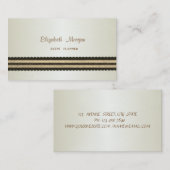 Elegant professioneel stijlvol, modern, gestreept visitekaartje (Voorkant / Achterkant)