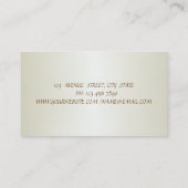 Elegant professioneel stijlvol, modern, gestreept visitekaartje (Achterkant)