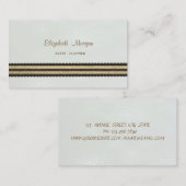 Elegant professioneel stijlvol, modern, gestreept visitekaartje (Voorkant / Achterkant)