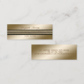 Elegant professioneel stijlvol modern mini visitekaartje (Voorkant / Achterkant)