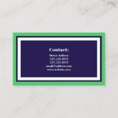 Elegant professioneel tennis logo stijl visitekaartje (Achterkant)