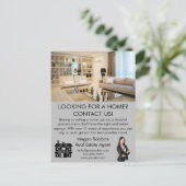 Elegant Professioneel Vastgoed Marketing QR Code Briefkaart (Staand voorkant)