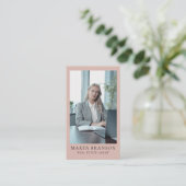 Elegant professioneel vastgoed visitekaartje (Staand voorkant)