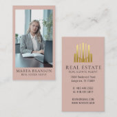 Elegant professioneel vastgoed visitekaartje (Voorkant / Achterkant)