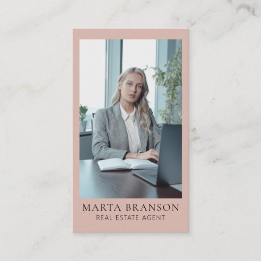 Elegant professioneel vastgoed visitekaartje (Voorkant)