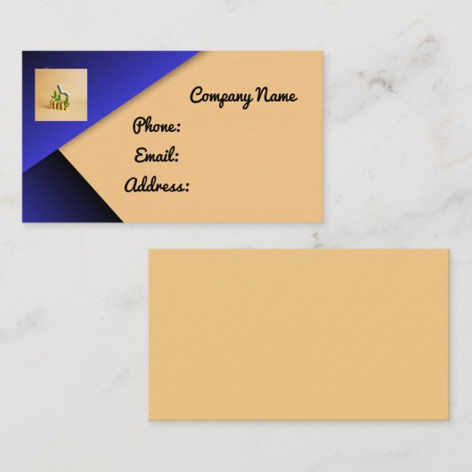 Elegant professioneel Visitekaartje -  (Voorkant / Achterkant)