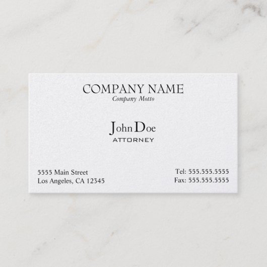 Elegant, professioneel, Visitekaartje (Voorkant)