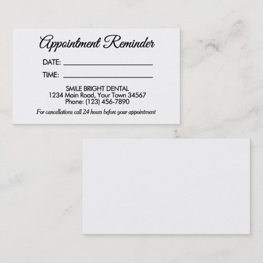 Elegant professioneel Visitekaartje met Logo (Voorkant / Achterkant)