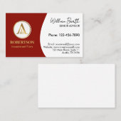 Elegant professioneel Visitekaartje met Logo (Voorkant / Achterkant)