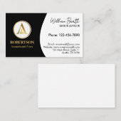 Elegant professioneel Visitekaartje met Logo (Voorkant / Achterkant)