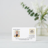 Elegant professioneel Visitekaartje voor makelaars (Staand voorkant)