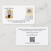 Elegant professioneel Visitekaartje voor makelaars (Voorkant / Achterkant)