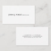 Elegant professioneel vloeiend modern design visitekaartje (Voorkant / Achterkant)