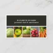 Elegant Professionele foto's Plantgoed Chef Visitekaartje (Voorkant)