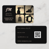 Elegant professionele gouden visitekaartje (Voorkant / Achterkant)