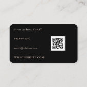 Elegant professionele gouden visitekaartje (Achterkant)