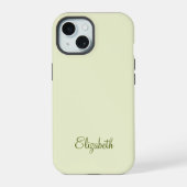 Elegant Professionele Monogram iPhone 15 Case (Achterkant)