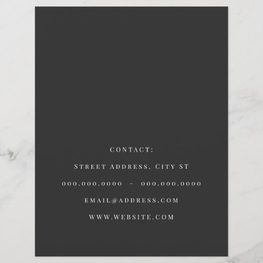 Elegant professionele skyline flyer (Achterkant)