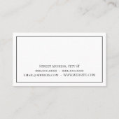 Elegant professionele skyline  visitekaartje (Achterkant)