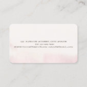 Elegant Professionele Waterverf Wijnglas Visitekaartje (Achterkant)