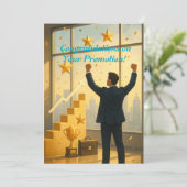 Elegant Promotie Gefeliciteerd Kaart (Staand voorkant)