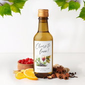 Elegant proost op het Vrijgezellenfeest van wijngl Wijn Etiket