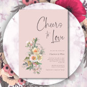 Elegant Proost op Liefde Hand Lettered Vrijgezelle Kaart