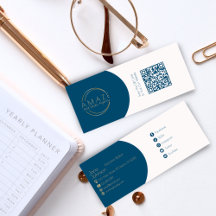 Elegant Property Broker QR Code Visitekaartje