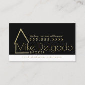 Elegant Property Manager Home Sales Broker Visitekaartje (Voorkant)