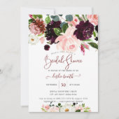 Elegant Protea Cream Blush Rozen Vrijgezellenfeest Kaart (Voorkant)