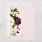 Elegant Protea Cream Blush Rozen Vrijgezellenfeest Kaart (Achterkant)