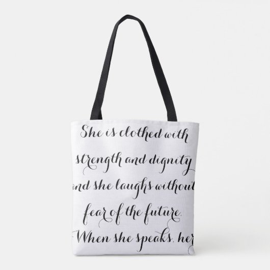 Elegant Proverbs 31 Tas (Achterkant)