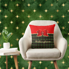 Elegant Pset en Jeweled Bow met naam Kussen
