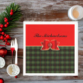 Elegant Pset en Jeweled Bow met naam Servet