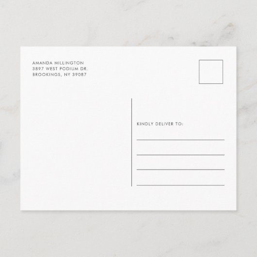 Elegant Pset Rustic Modern Vrijgezellenfeest Uitnodiging Briefkaart (Achterkant)