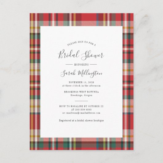 Elegant Pset Rustic Modern Vrijgezellenfeest Uitnodiging Briefkaart (Voorkant)