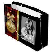 Elegant Pset w. FotoKerstmis Groot Cadeauzakje (Achterkant Gekanteld)